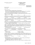 ĐỀ THI THỬ ĐẠI HỌC LẦN I, NĂM 2010-2011 Môn thi: HOÁ HỌC, khối A, B  - Mã đề thi 628