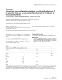 Báo cáo y học: "Levels of gastrin-releasing peptide and substance P in synovial fluid and serum correlate with levels of cytokines in rheumatoid arthritis"