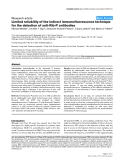 Báo cáo y học: "Limited reliability of the indirect immunofluorescence technique for the detection of anti-Rib-P antibodies"