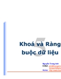 Khoá và Ràng buộc dữ liệu