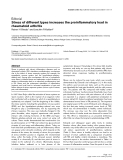 Báo cáo y học: "Stress of different types increases the proinflammatory load in rheumatoid arthritis"