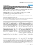 Báo cáo y học: " The utility of MRI in predicting radiographic erosions in the metatarsophalangeal joints of the rheumatoid foot: a prospective longitudinal cohort study"