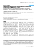 Báo cáo y học: "Identification of progressors in osteoarthritis by combining biochemical and MRI-based markers"