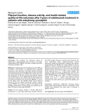 Báo cáo y học: "Physical function, disease activity, and health-related quality-of-life outcomes after 3 years of adalimumab treatment in patients with ankylosing spondylitis"