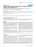 Báo cáo y học: "Dichloroacetate alleviates development of collagen II-induced arthritis in female DBA/1 mice"