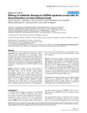 Báo cáo y học: "Efficacy of antibiotic therapy for SAPHO syndrome is lost after its discontinuation: an interventional study"