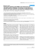 Báo cáo y học: "Relationship between anti-dsDNA, anti-nucleosome and anti-alpha-actinin antibodies and markers of renal disease in patients with lupus nephritis: a prospective longitudinal study"