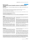 Báo cáo y học: "The prognostic value of baseline erosions in undifferentiated arthritis"