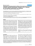 Báo cáo y học: "Synergistic chondroprotective effects of curcumin and resveratrol in human articular chondrocytes: inhibition of IL-1β-induced NF-κB-mediated inflammation and apoptosis"