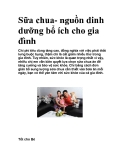 Sữa chua- nguồn dinh dưỡng bổ ích cho gia đình 