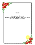 CHÍNH SÁCH TÍN DỤNG CỦA NGÂN HÀNG TRUNG ƯƠNG VIỆT NAM TỪ NĂM 2008 ĐẾN NĂM 2010.