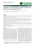 Báo cáo y học: " Interleukin-17A upregulates receptor activator of NF-κB on osteoclast precursor"