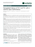 Báo cáo y học: " Dysregulated balance of Th17 and Th1 cells in systemic lupus erythematosus"