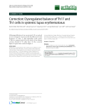 Báo cáo y học: "Correction: Dysregulated balance of Th17 and Th1 cells in systemic lupus erythematosus"