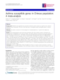 Báo cáo y học: "  Asthma susceptible genes in Chinese population: A meta-analysis"