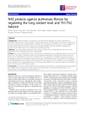 Báo cáo y học: "Nrf2 protects against pulmonary fibrosis by regulating the lung oxidant level and Th1/Th2 balance"