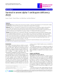 Báo cáo y học: "Survival in severe alpha-1-antitrypsin deficiency (PiZZ)"