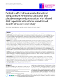Báo cáo y học: "Protective effect of budesonide/formoterol compared with formoterol, salbutamol and placebo on repeated provocations with inhaled AMP in patients with asthma: a randomised, double-blind, cross-over study"