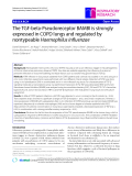 Báo cáo y học: "The TGF-beta-Pseudoreceptor BAMBI is strongly expressed in COPD lungs and regulated by nontypeable Haemophilus influenzae"