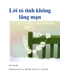 Lời tỏ tình không lãng mạn  