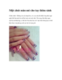 Một chút màu mè cho tay thêm xinh