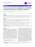 Báo cáo y học: " Cardiovascular and musculoskeletal co-morbidities in patients with alpha 1 antitrypsin deficiency"