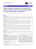 Báo cáo y học: "  Nogo-B regulates migration and contraction of airway smooth muscle cells by decreasing ARPC 2/3 and increasing MYL-9 expression"