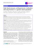 Báo cáo y học: " High blood pressure, antihypertensive medication and lung function in a general adult population"