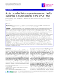 Báo cáo y học: " Acute bronchodilator responsiveness and health outcomes in COPD patients in the UPLIFT trial"