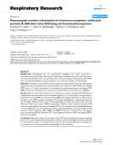 Báo cáo y học: " Pneumocystis murina colonization in immunocompetent surfactant protein A deficient mice following environmental exposure"