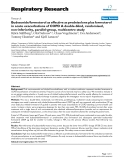 Báo cáo y học: " Budesonide/formoterol as effective as prednisolone plus formoterol in acute exacerbations of COPD A double-blind, randomised, non-inferiority, parallel-group, multicentre study"