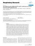 Báo cáo y học: " Secondhand smoke inhibits both Cl- and K+ conductances in normal human bronchial epithelial cells"