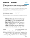 Báo cáo y học: " COPD phenotype description using principal components analysis"