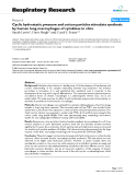 Báo cáo y học: " Cyclic hydrostatic pressure and cotton particles stimulate synthesis by human lung macrophages of cytokines in vitro"