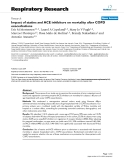 Báo cáo y học: "  Impact of statins and ACE inhibitors on mortality after COPD exacerbations"