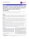 Báo cáo y học: "Distribution of airway narrowing responses across generations and at branching points, assessed in vitro by anatomical optical coherence tomography"