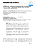 Báo cáo y học: "A multivariate analysis of serum nutrient levels and lung function"