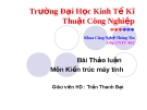 Bài thảo luận môn kiến trúc máy tính