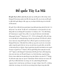 Đế quốc Tây La Mã 