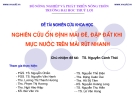 Nghiên cứu ổn định mái đê, đập đất khi mực nước trên mái rút nhanh