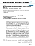 Báo cáo sinh học: "An enhanced RNA alignment benchmark for sequence alignment programs"