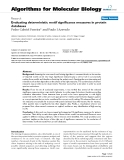 Báo cáo sinh học: "Evaluating deterministic motif significance measures in protein databases"