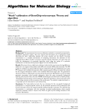 Báo cáo sinh học: ""Hook"-calibration of GeneChip-microarrays: Theory and algorithm"