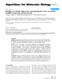 Báo cáo sinh học: " Stability of multiple alignments and phylogenetic trees: an analysis of ABC-transporter proteins family"