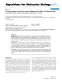 Báo cáo sinh học: "Protein sequence and structure alignments within one framework"