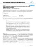 Báo cáo sinh học: "Auto-validating von Neumann rejection sampling from small phylogenetic tree spaces"