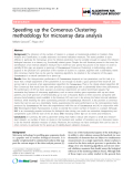 Báo cáo sinh học: "Speeding up the Consensus Clustering methodology for microarray data analysis"