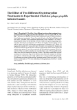 Báo cáo khoa học: "The Effect of Two Different Oxytetracycline Treatments in Experimental Ehrlichia phagocytophila Infected Lambs"