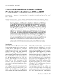 Báo cáo khoa học: "Salmonella Isolated from Animals and Feed Production in Sweden Between 1993 and 1997"