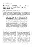 Báo cáo khoa học: "Mortality in over 350,000 Insured Swedish dogs from 1995-2000: I. Breed-, Gender-, Age- and Cause-speciﬁc Rates"